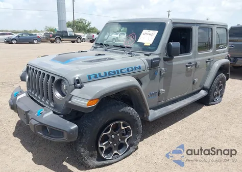 2021 Jeep Wrangler 4Xe Unlimited Rubicon 4X4 z USA, uszkodzony, nr VIN 1C4JJXR67MW716463